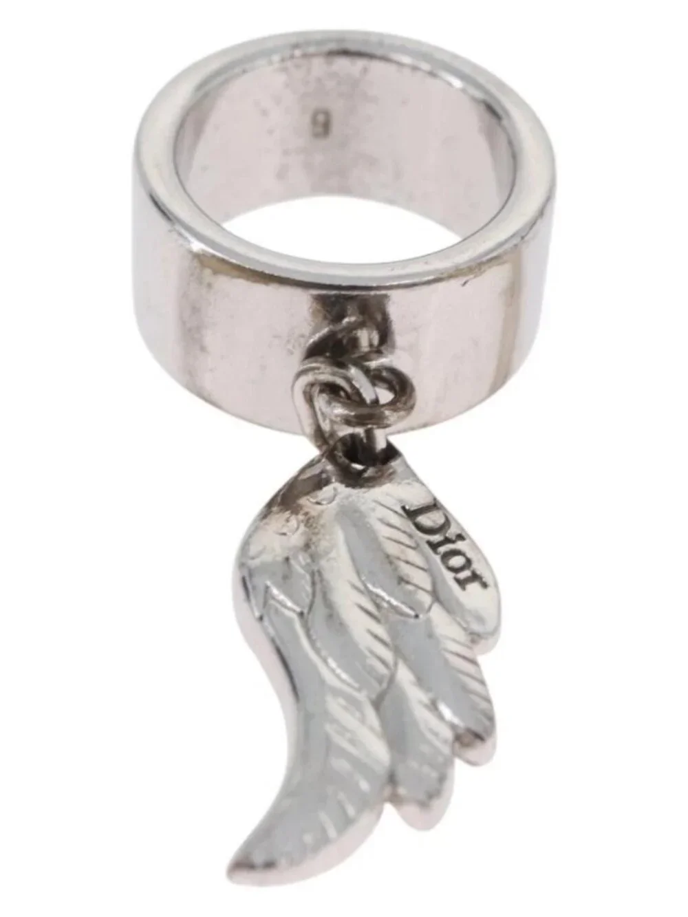 Christian Dior Ring metal Silver Auth BA11378